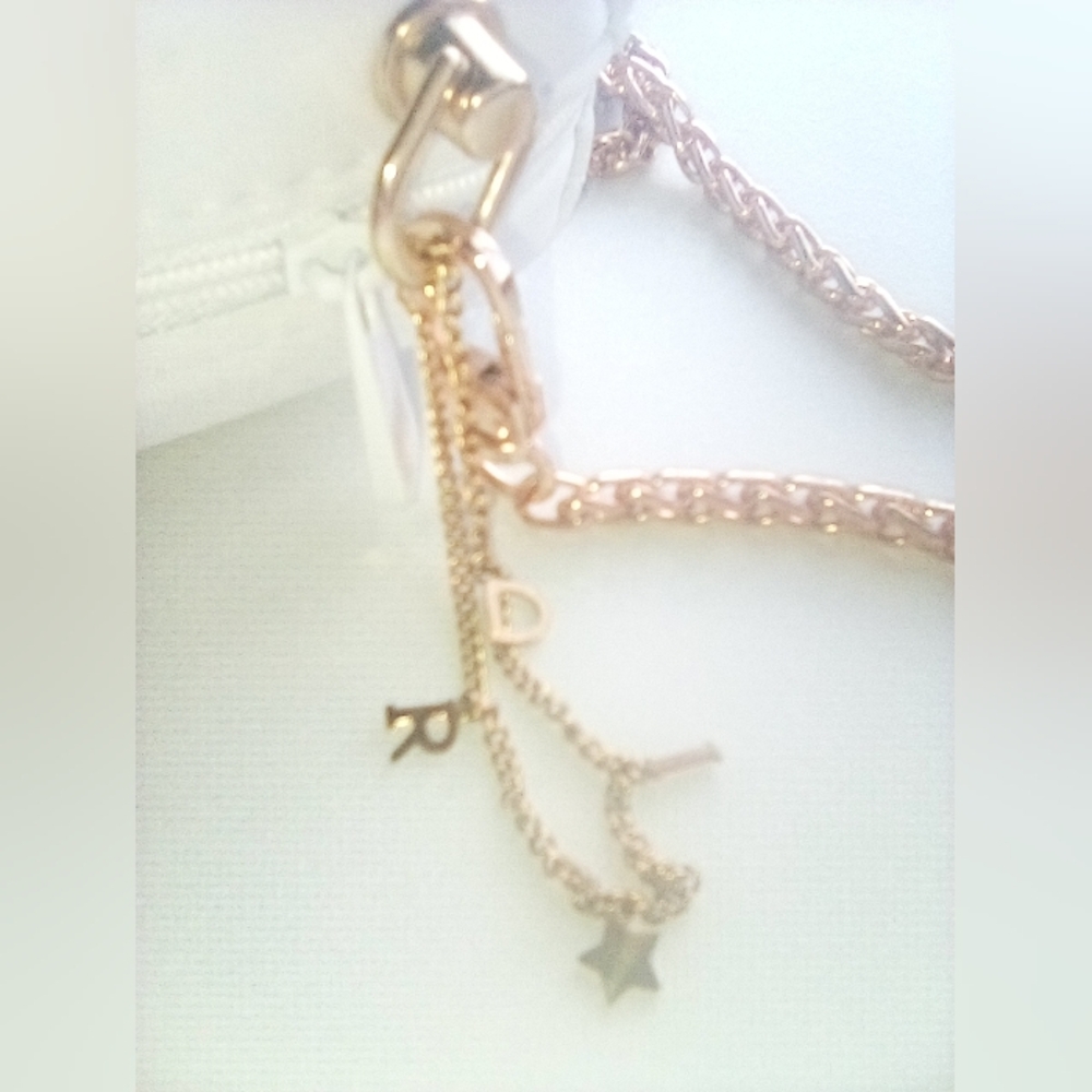 Christian Dior White Quilted Crossbody Gold Chain Star Charm GWP - Picture 3 of 16